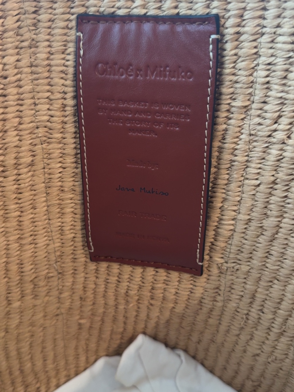 Chloe woven raffia beach bag - Picture 7 of 10